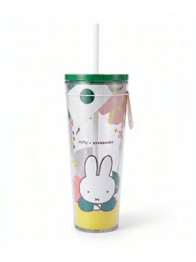 Miffy x Starbucks Exclusive 24oz Cold Cup -- NO STRAW TOPPER